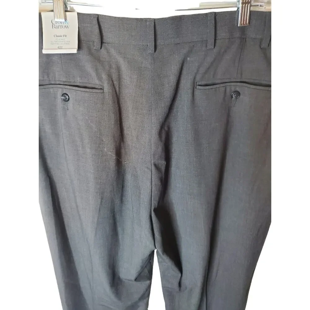 Croft & Barrow Classic Fit 42/32 Dress Slacks, NWT, Gray